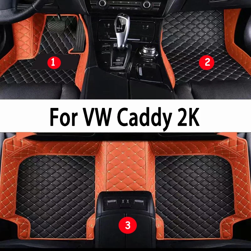 

Car Mats For VW Volkswagen Caddy 2K 2015~2019 Waterproof Accesorios Para Auto Car Floor Mats Tapetes Para Carro Car Accessories