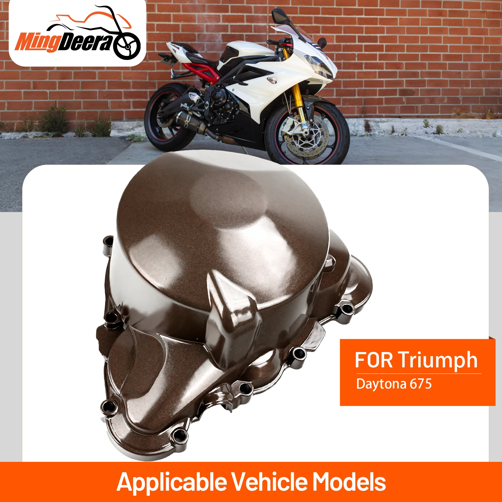 

Motorcycle Engine Cover Crankcase Stator Crank Case Cover Gasket Motor Stator Cover For Triumph Daytona 675 2006-2012