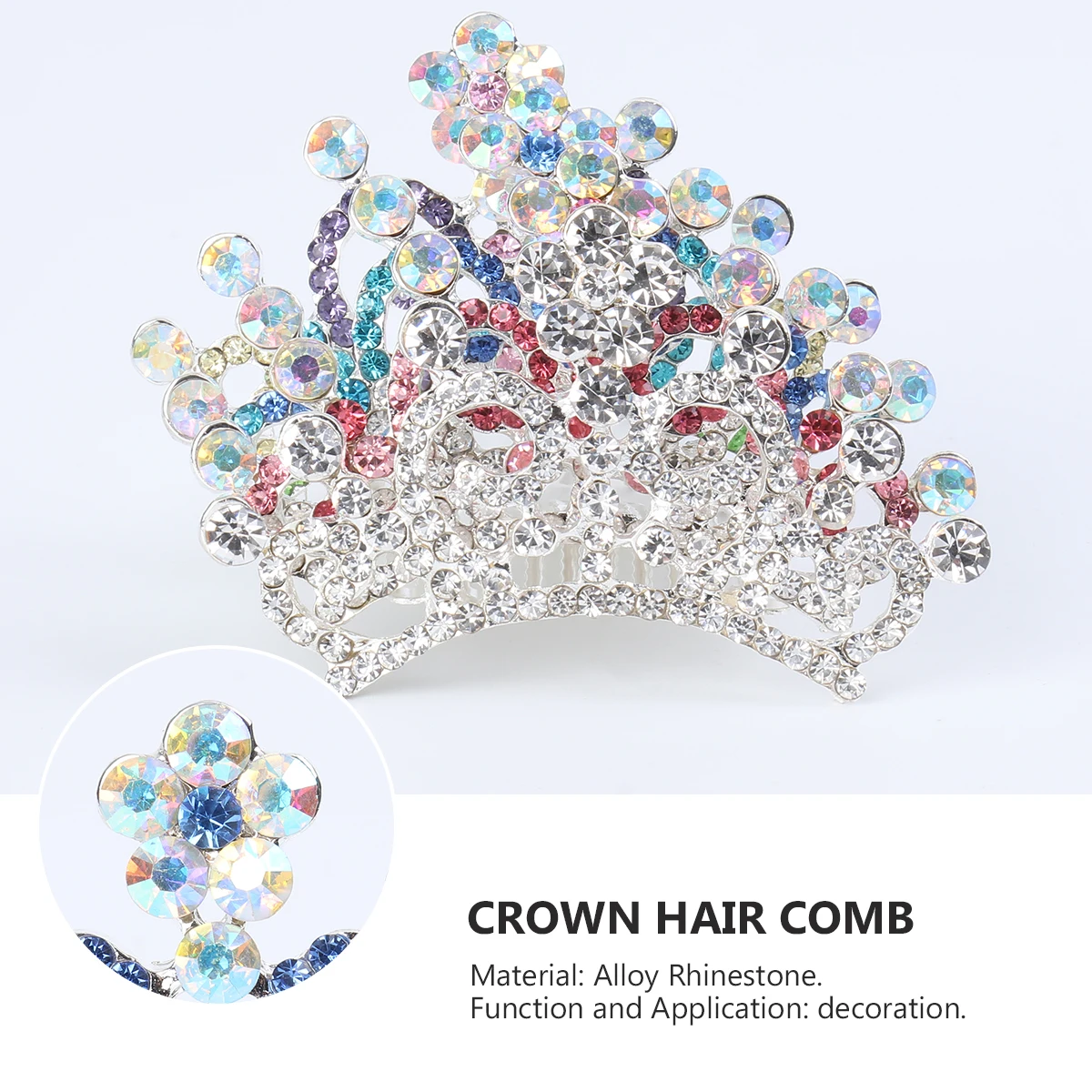 

4 шт., детские ювелирные изделия с короной, головной убор со стразами, серебряные аксессуары для волос, прочный детский головной убор для дня рождения и выпускного вечера