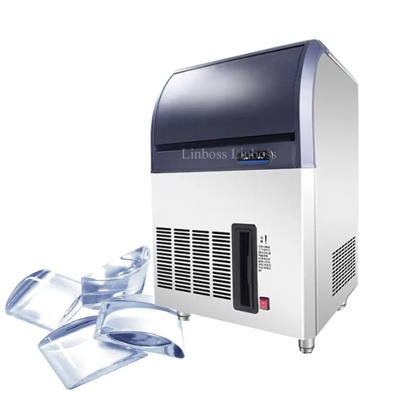 Restaurant Commercial Automatic Electric Ice Block Maker Create Crescent Ice For Milk Tea Shop Coffee Shop Bar Ice Making Machin