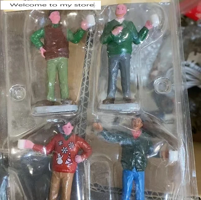 

Resin figure mental psychological sand table game box court therapy four men man drinking