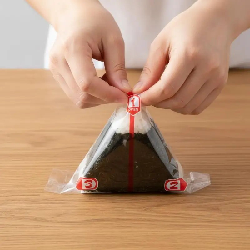 200Pcs Triangular Rice Ball Packaging Bag With Stickers Mold Plastic Sushi Bags