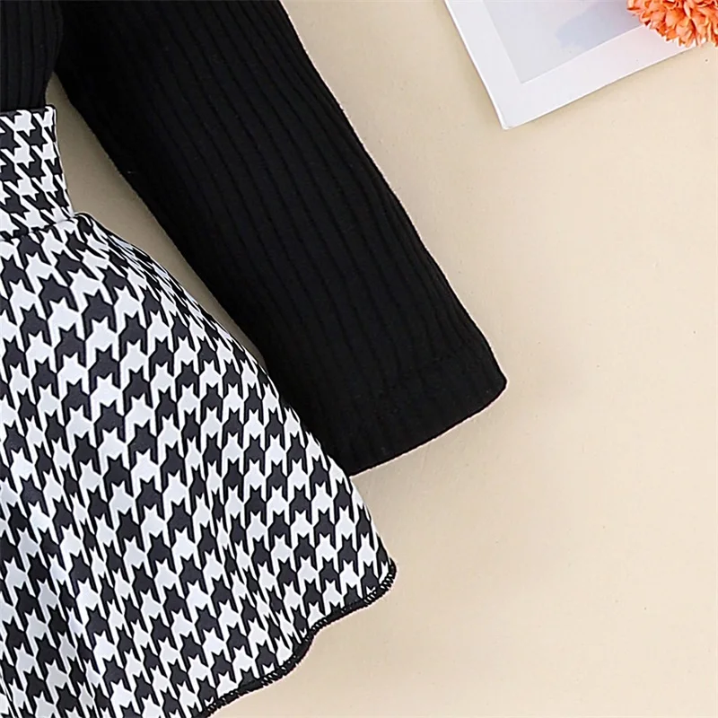 Baby Girl Houndstooth Outfit 6