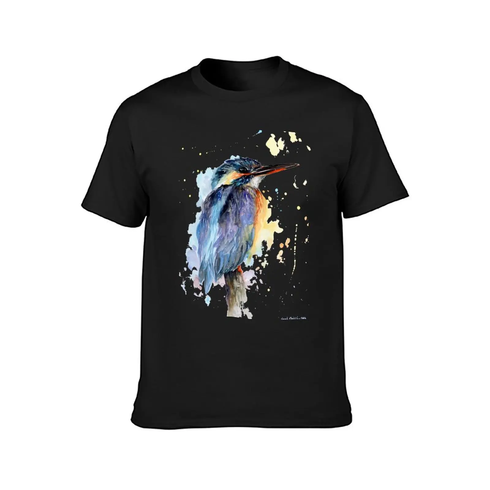 Watercolour Kingfisher T-Shirt shirts graphic tees customizeds oversizeds mens graphic t-shirts pack