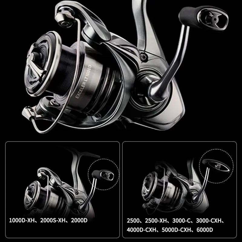 NEW DAIWA Fishing Reel EXCELER LT (Light&Tough) 1000D-6000D-H Light Strong LC-ABS Metail Spool 4KG-12KG Ultraleve 185g-320g image 4