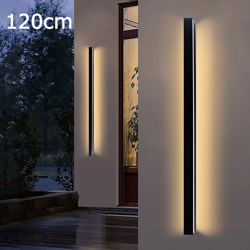 120cm 220V LED Waterproof IP65 wall lamp long strip outdoor indoor lamp simple porch garden corridor living room wall lamp