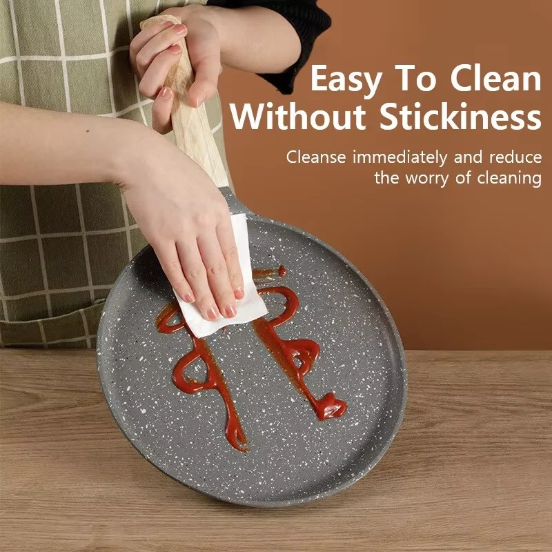 Maifan Stone Frying Pan Steak Pancake Omelette Non-Stick Cooking Breakfast Maker Induction Cooker Gas thousand-Layer Bakeware
