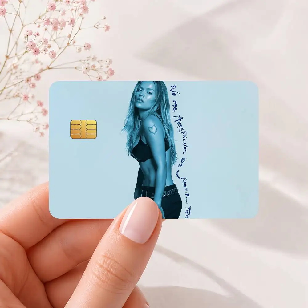 K-Karol G „No Me Arrepiento de Sentir Tanto“ Kreditkarten-Skin-Aufkleber für Bank-, Bus- und U-Bahn-Karten, wasserdicht, kratzfest, Geschenk, 4 Stück – Detail 6