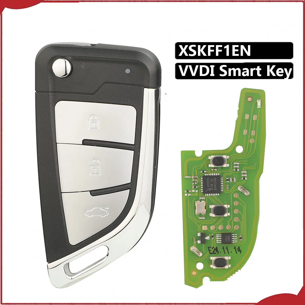 jingyuqin New XSKFF1EN VVDI Smart Car Key Knife Style Universal Remote Flip with Proximity Function For VVDI2 Tool