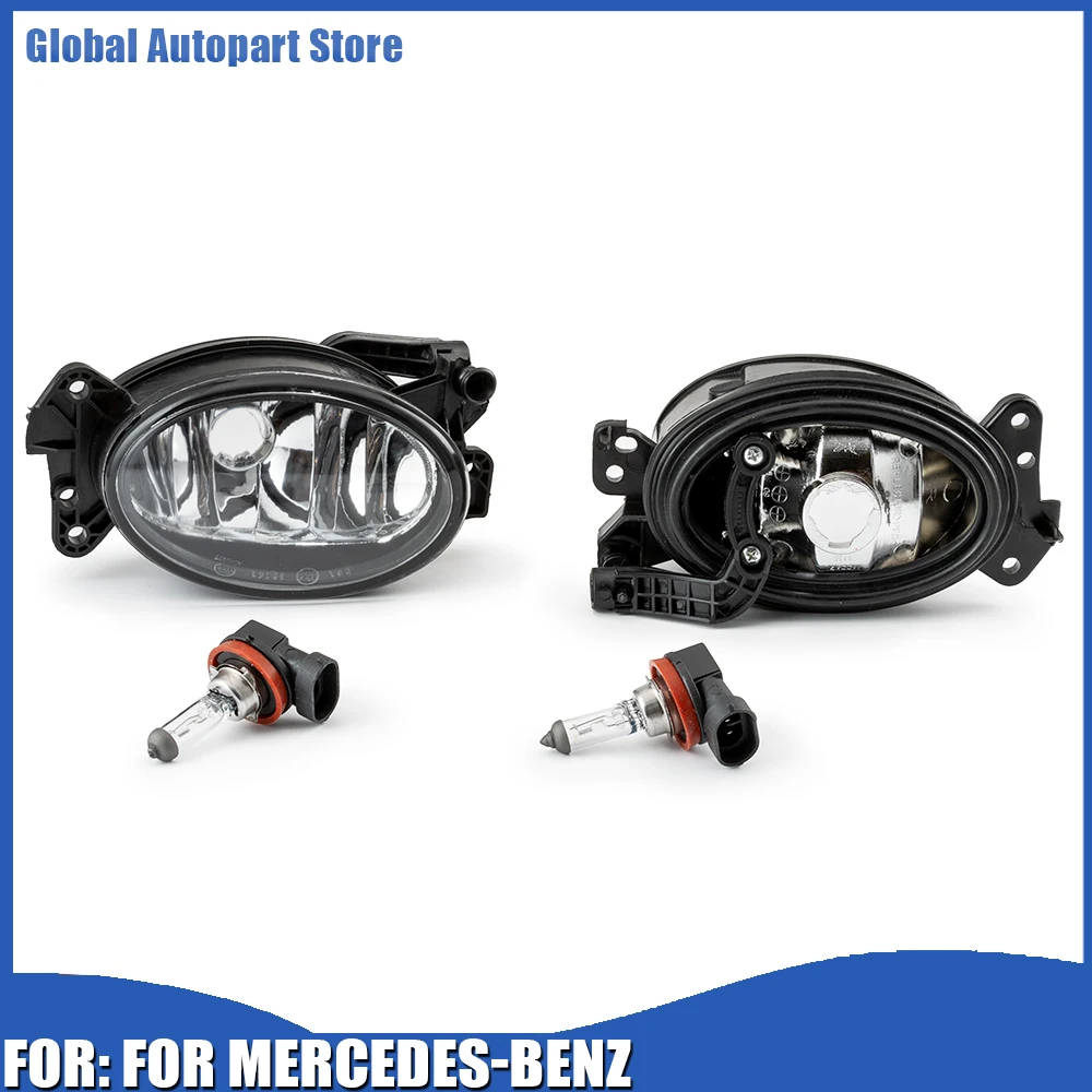 Для Mercedes-Benz C/E/G/GL/ML/R/CLS/SL Class 2006-2011, пара передних противотуманных фар автомобиля, бампер, 1698201556 1698201656