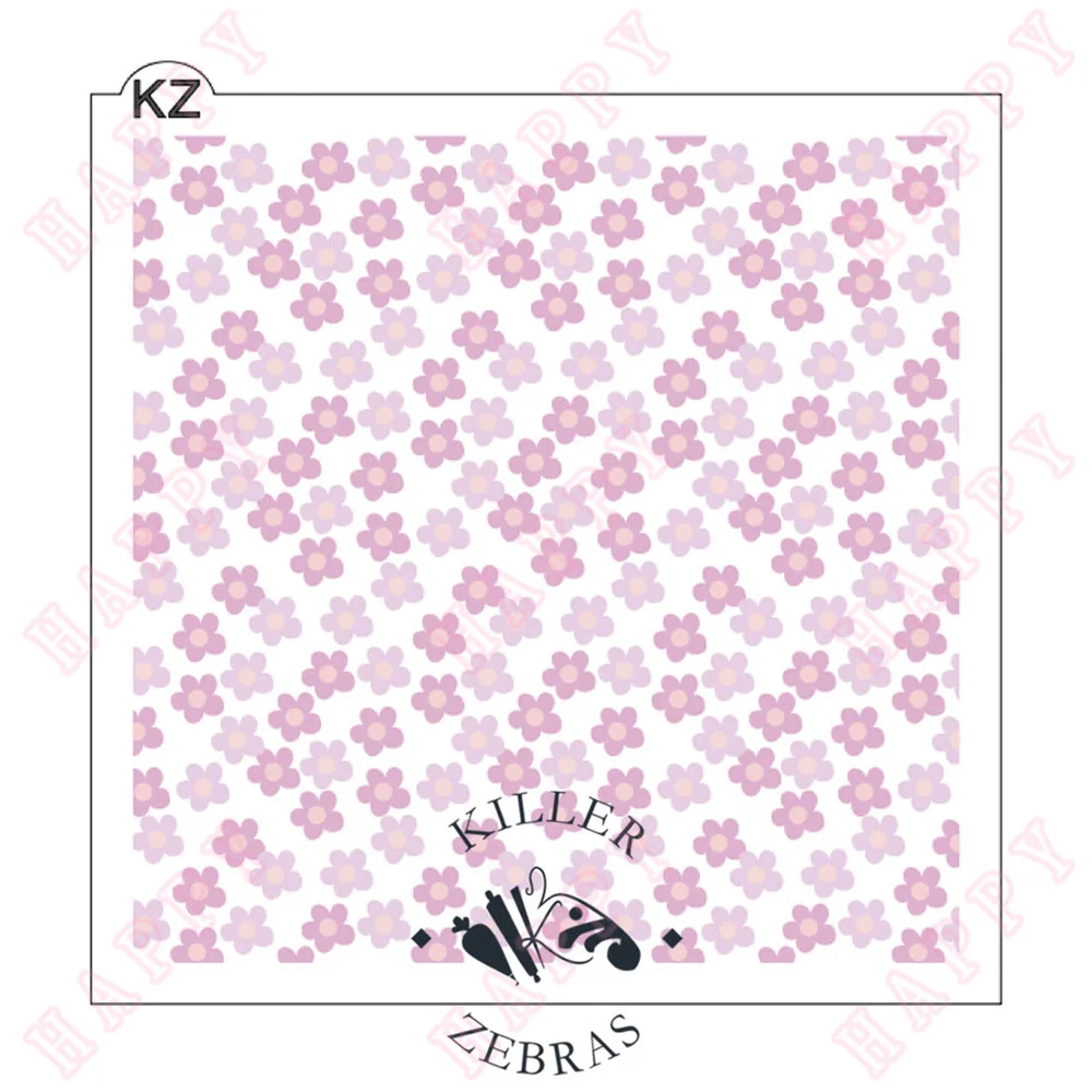 Plastic Stencils Daisy Lily Secret Garden Flower Clusters Decoration Craft Diary Scrapbook Paper Photo Album Embossing Template