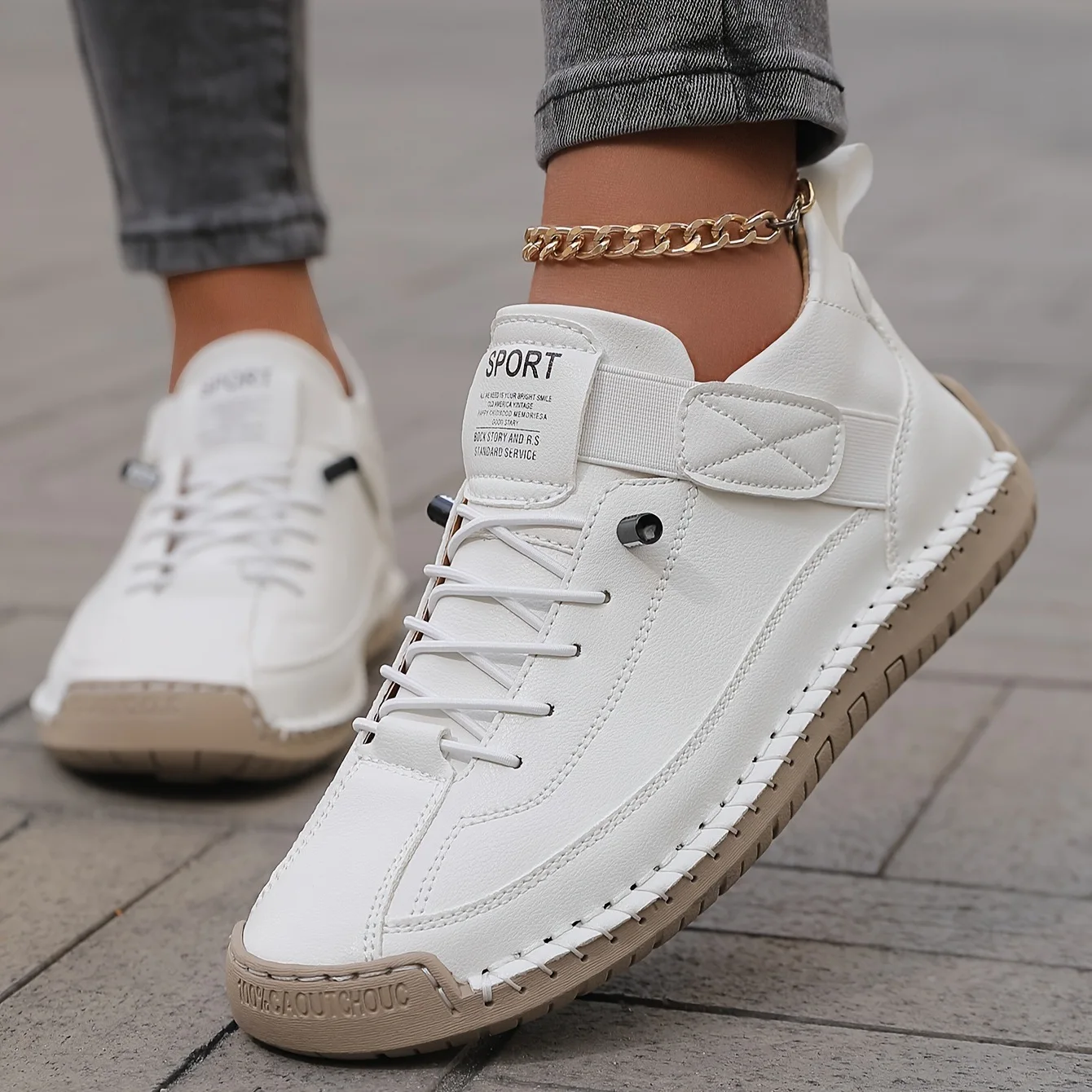 

2026 Spring Man Women Casual Shoes Couple's Handmade Shoes Unisex Flat Casual Hand Stitched Leather Shoes