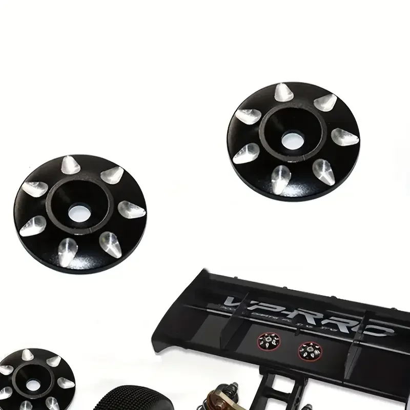 Universal RC Metal Rear Wing Buttons Gasket for 1/8 Off-Road Truck Durable Tail Fix Spacer Racing Car Upgrade Accessory