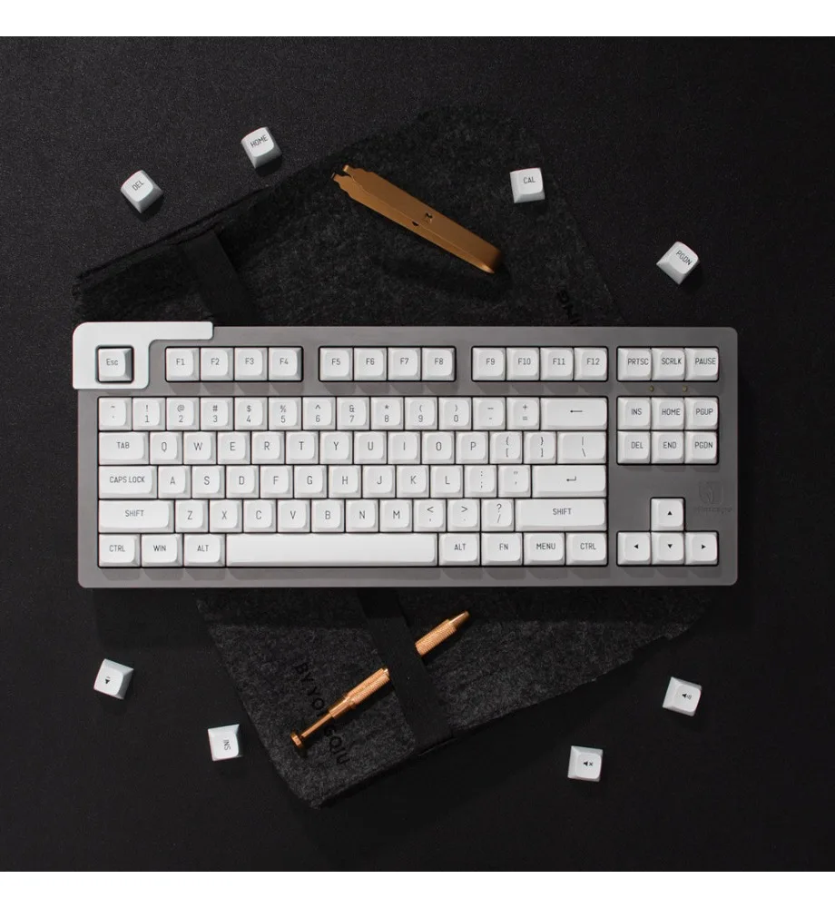 Keycap Personalized Keycap Minimalist Black/White/Red/Pink/Green/BOW Bicolor 150 Keys Mechanical Keyboard Cap Mint MSA Height