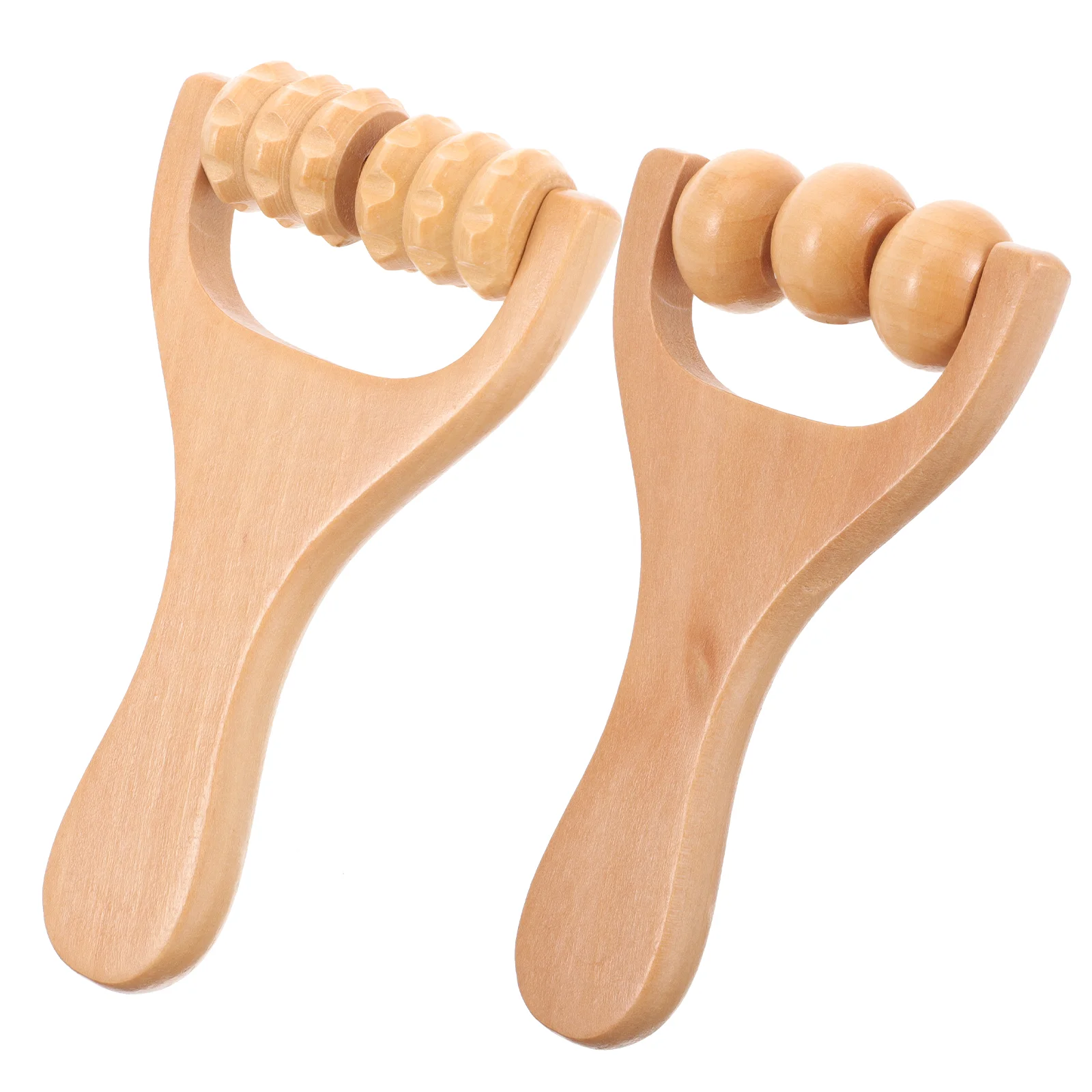 

2 Pcs Spiky Massage Tools Body Massager Household Acupoint Deep Tissue Foot Wooden Shoulder