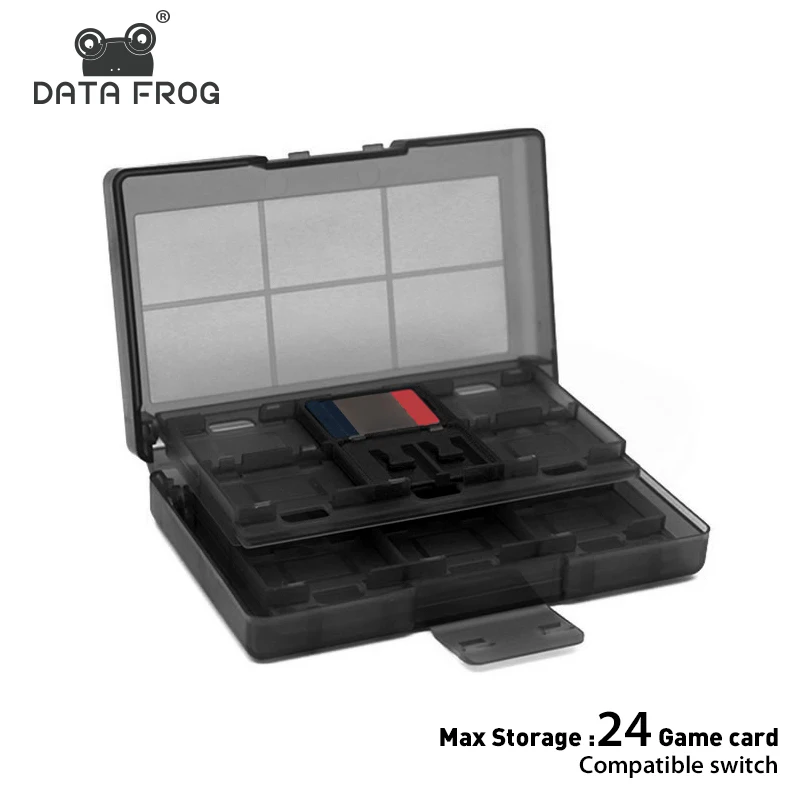 DATA FROG 24-in-1-Hülle für tragbare Spielkarten, kompatibel mit Switch Game Memory SD-Kartenhalter für Switch Lite Switch Oled