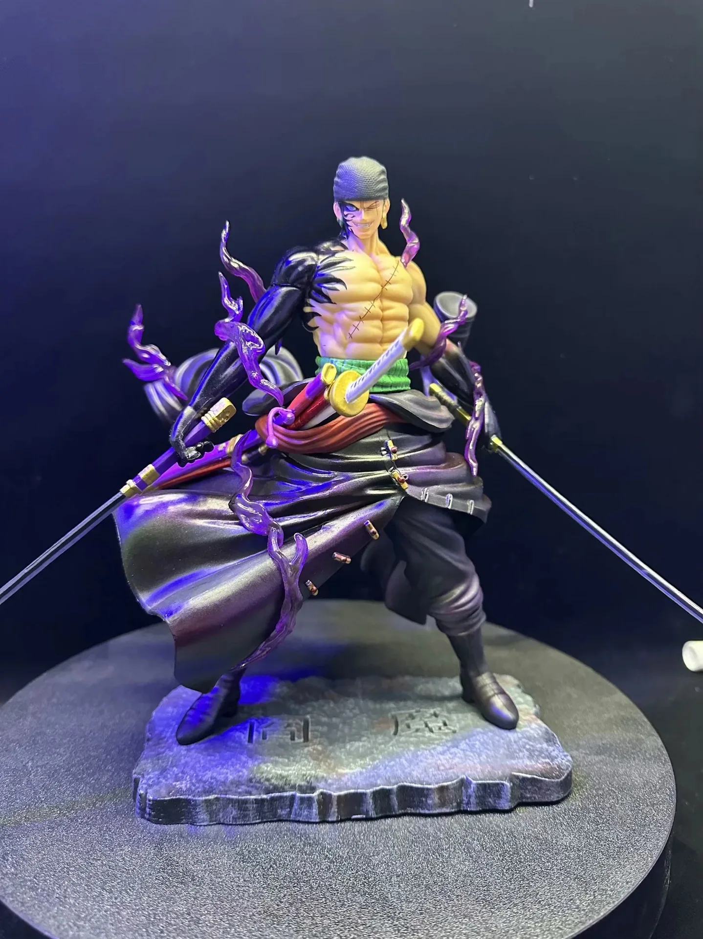 24 cm une pièce Zoro avec résonance Enma debout Anime figurines d'action faites à la main étui de bureau décoration ornement cadeau