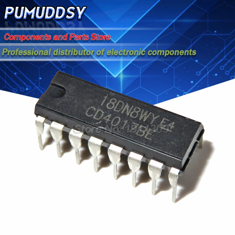 100 pzas envío gratis CD4017 CD4017B CD4017BE 4017 DIP-16 decada contador divisor IC mejor calidad IC