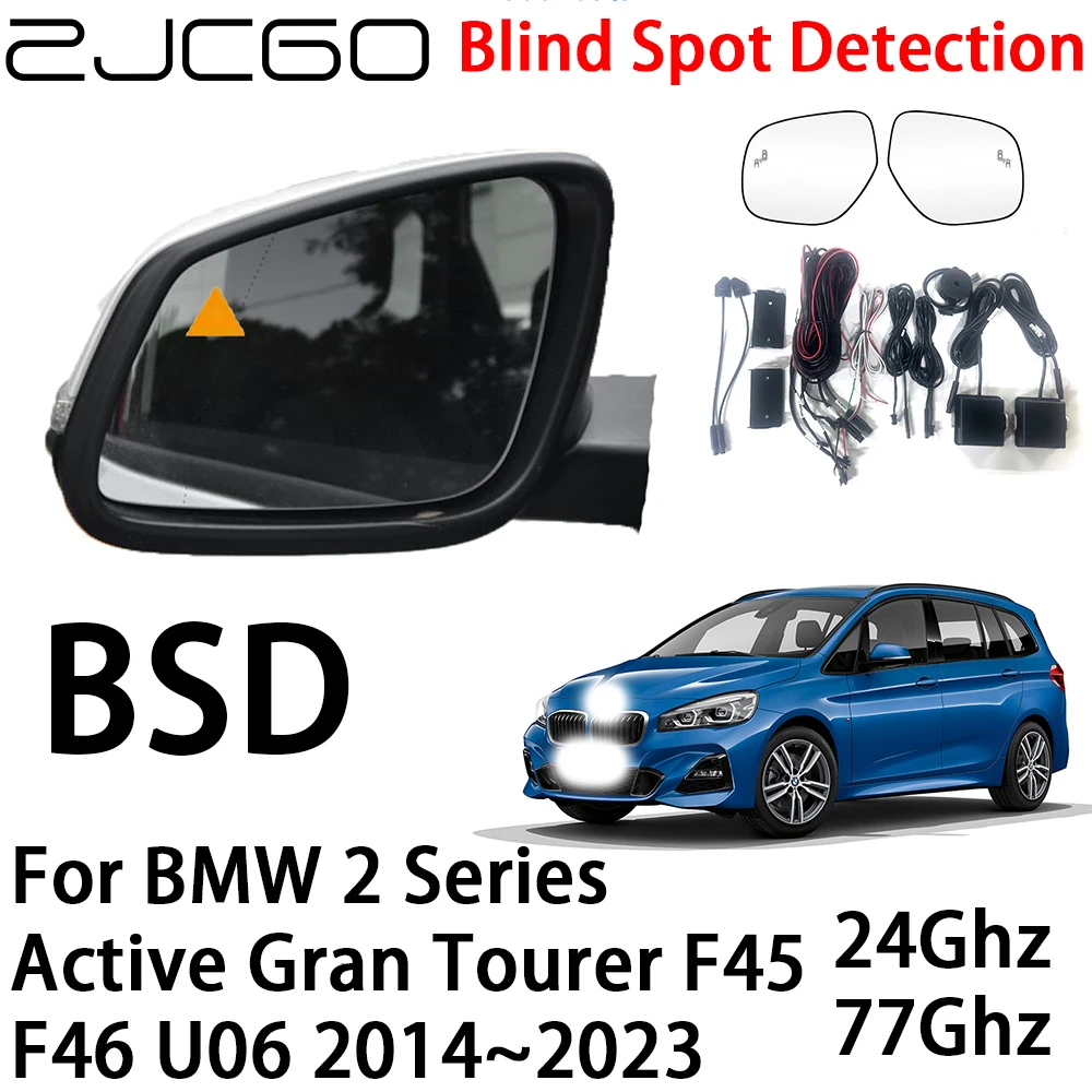 ZJCGO Car BSD Radar Warning System Blind Spot Detection for BMW 2 Series Active Gran Tourer F45 F46 U06 2014~2023