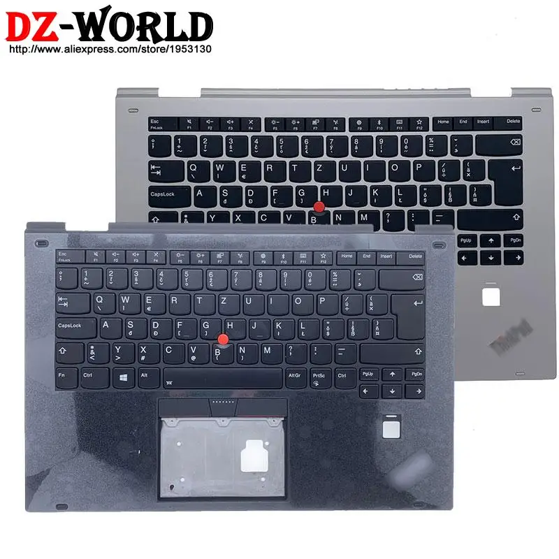 

New Original Shell Upper Case Palmrest with Backlit Slovak Keyboard for Lenovo Thinkpad X1 Yoga 2nd Gen Laptop C Cover 01HY830