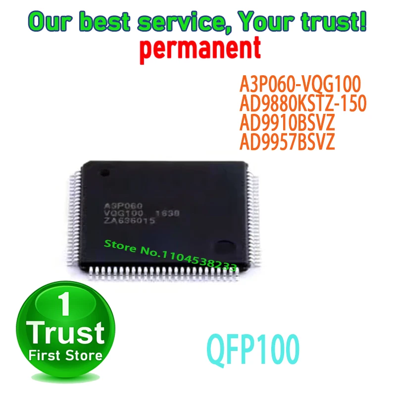 1PCS~5PCS/LOT A3P060-VQG100 AD9880KSTZ-150 AD9910BSVZ AD9957BSVZ QFP100 NEW and Original in Stock