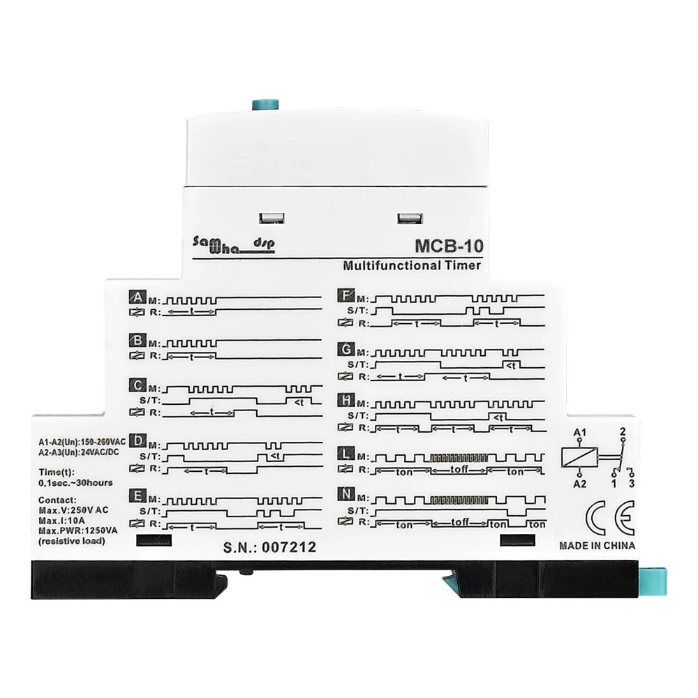 Samwha-Dsp MCB-10 Multifunctional LCD Timer Relay