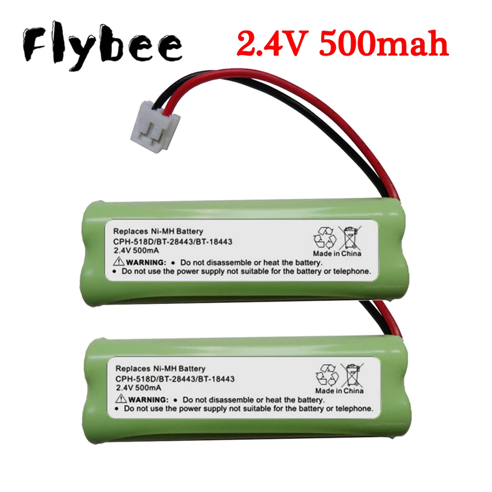 BT18443/BT28443 2.4V 500mAh Cordless Phone Battery For VTech LS6115 LS6117 LS6125 LS6126 LS6225 Walkie Talkie Battery