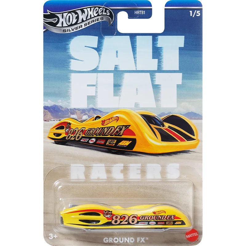 Hot Wheels Silver Series Salt Flat Racers Ground FX Solar Reflex Ford T-Bird Willys 1/64 Diecast Model Car Toy HRT81