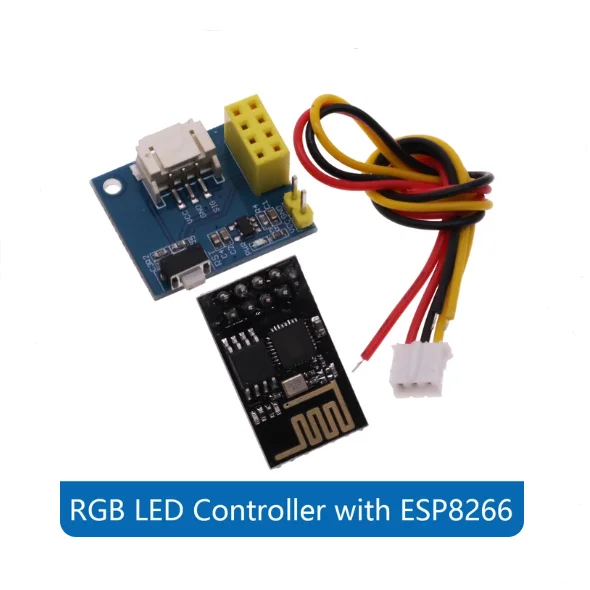 ESP8266 ESP-01 ESP-01S / WS2812 RGB LED Light Module Power Supply