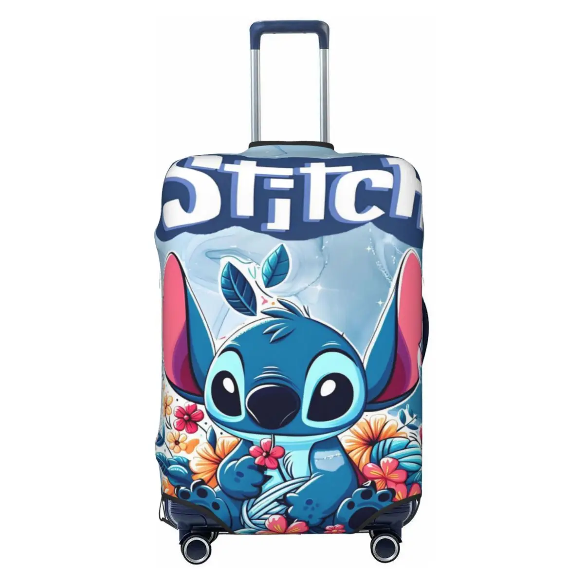 

Custom Stitch Anime Printed Travel Luggage Cover Elastic Kawaii Cartoon Design Suitcase Cover Protector Fit 18-32 Inch