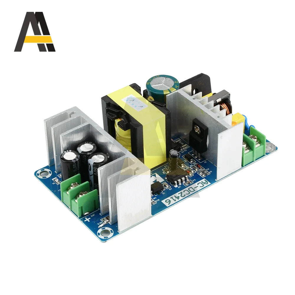 Módulo de fuente de alimentación conmutada de 24V, 6A, 150W, placa de circuito desnuda, sobretensión, sobrecorriente, funciones de protección contra cortocircuitos