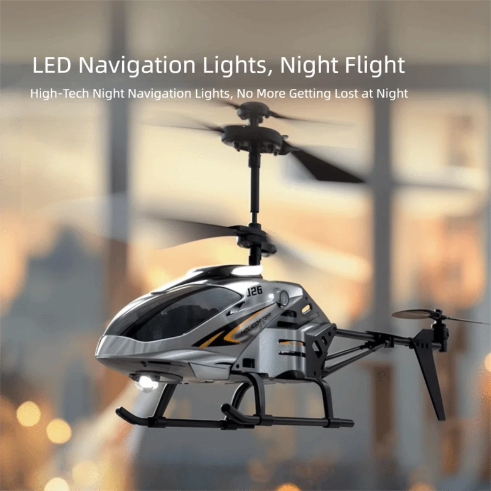 Metalllegierung RC Hubschrauber Silber Rot Rosa USB-Aufladung Fliegender Hubschrauber Spielzeug Wiederaufladbar 3,5 Kanäle Fernbedienung Flugzeug