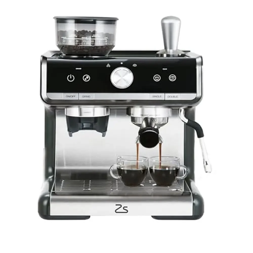 Espresso Machine Grinder Milk Frother Professional Cappuccino Maker 20 Bar Pump Rapid Heating Deluxe Coffee Perfection Quality