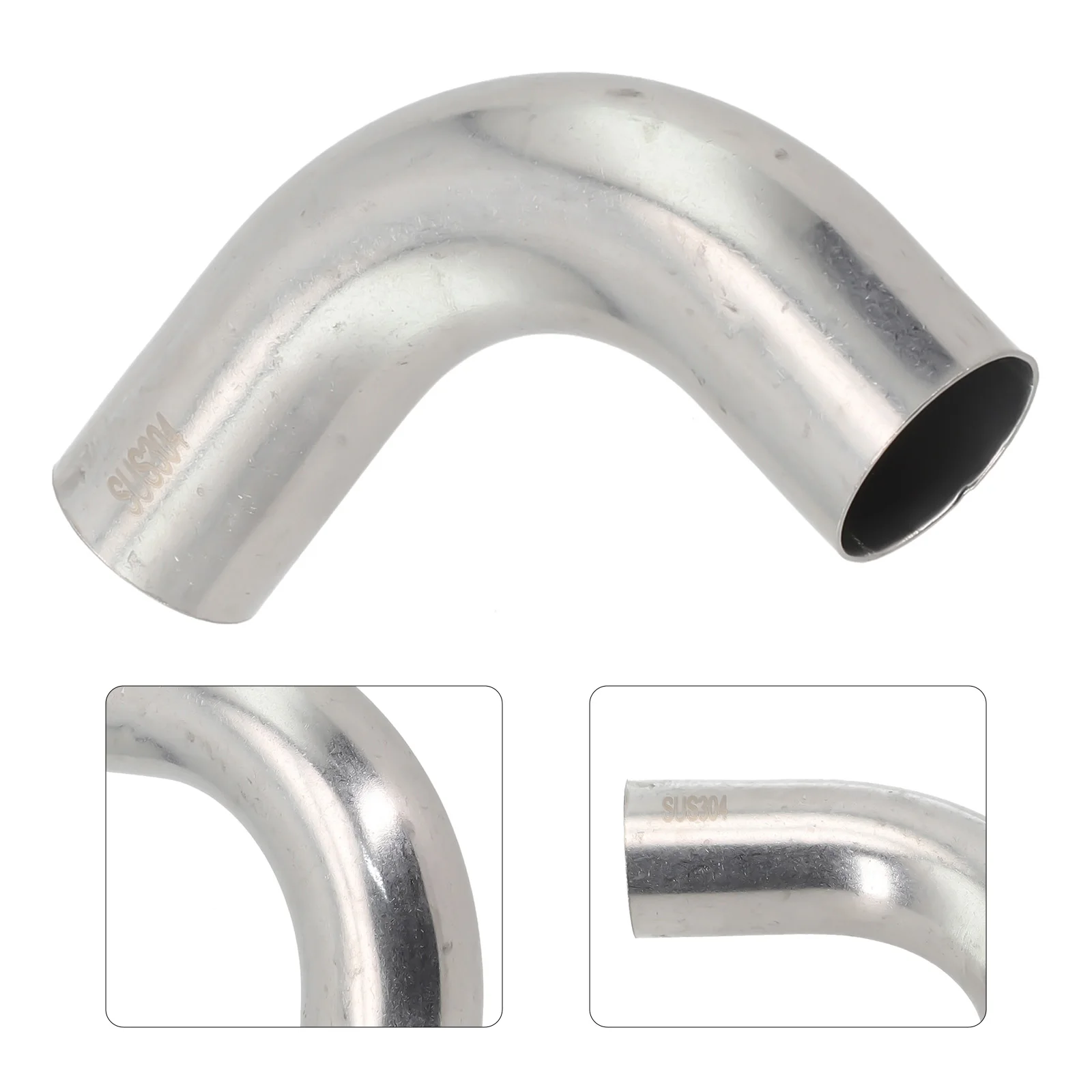 Mandrel Bend Elbow Stainless Steel Elbow 90 Degree 90° Replacement Silver 304 Stainless Steel Accessory Exhaust