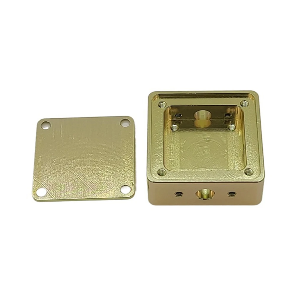 

27x27x10 mm aluminum alloy shielding box gold for RF and electromagnetic interference protection with easy setup
