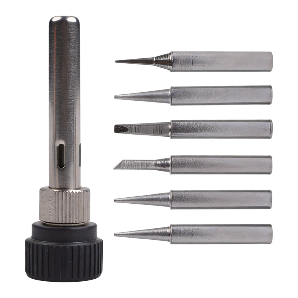 Soldering Tips Set for 936 Station with I B K 3C 2 4D Tips and Retaining Sleeve Compatible with Various Soldering Tools
