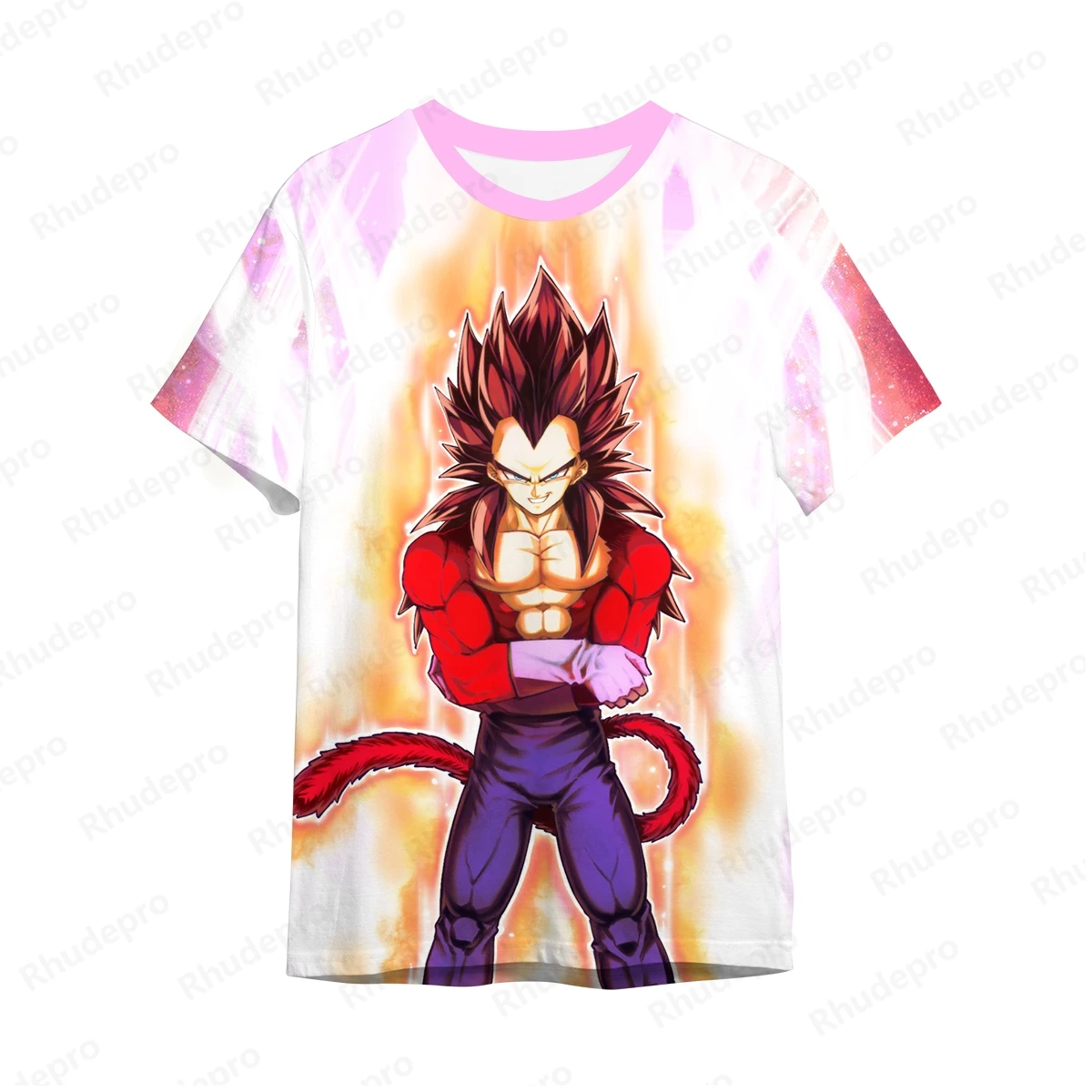 Zomer Y 2K Heren T-Shirt Hoge Kwaliteit Dragonballz Kleding Vegeta Tops Hiphop Goku Harajuku Stijl Super Saiya Shirts 100-5xl