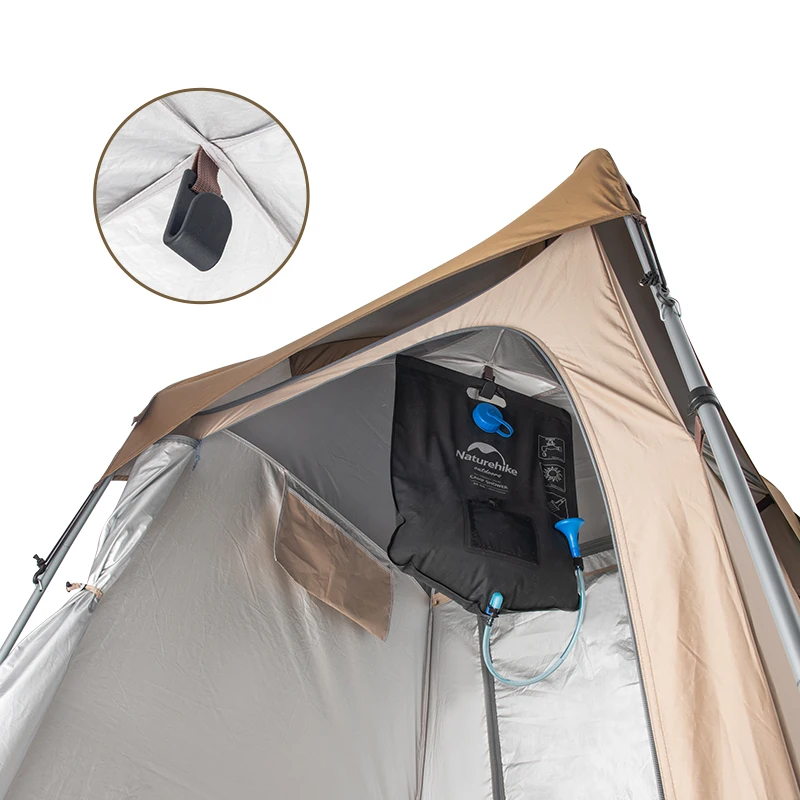Naturehike-シングル屋外キャンプ用モバイル洗面所、ビーチシャワー