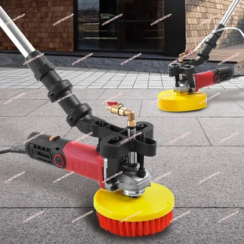 Electric Concrete Ground Brushing Machine 860W Multifunction Floor Cleaning Tools Handheld Marble Tile Terrazzo Clean Equipment