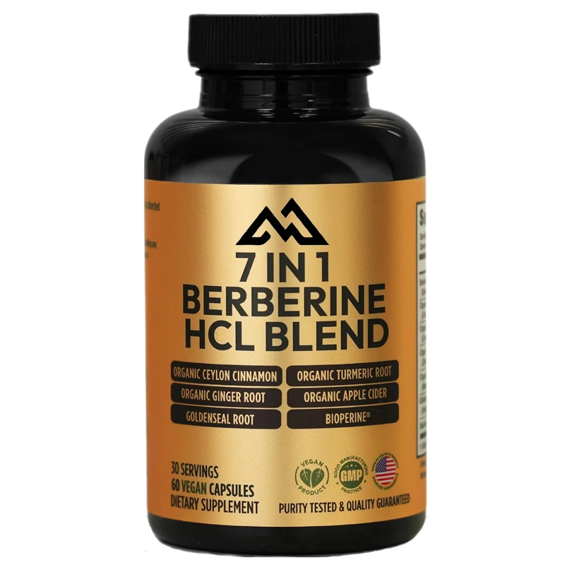 

Containing Berberine HCl Organic Ceylon Meat 400mg Organic Ginger Organic Apple Vinegar Vegetarian Capsules