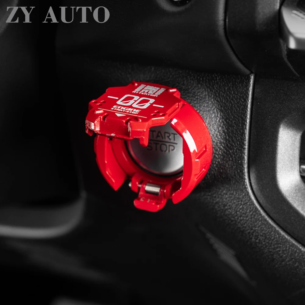 For GWM TANK 300 2021-2025 One-Click Start Button Metal Protective Cover Decor Modification Accessories No Drilling