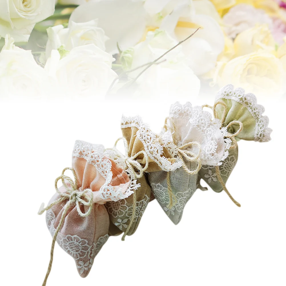 

10 Pcs Gifts Bag Drawstring Pouches Wedding Party Candy Jewelry Storage Bags