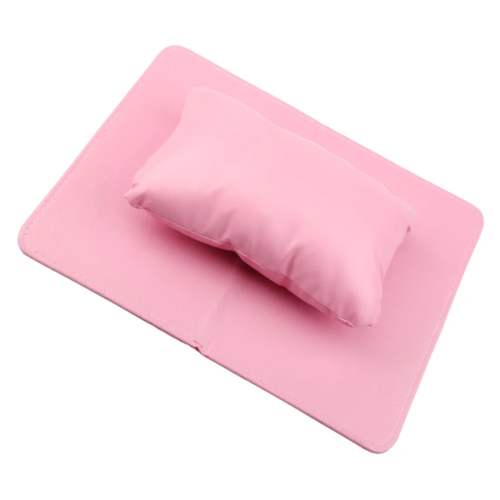 

1Set Manicure Hand Pillow Table Mat Nail Art Hand Rest Pad Pink Soft Manicure Cushion Salon Supply Nail Art Mat for Home Salon