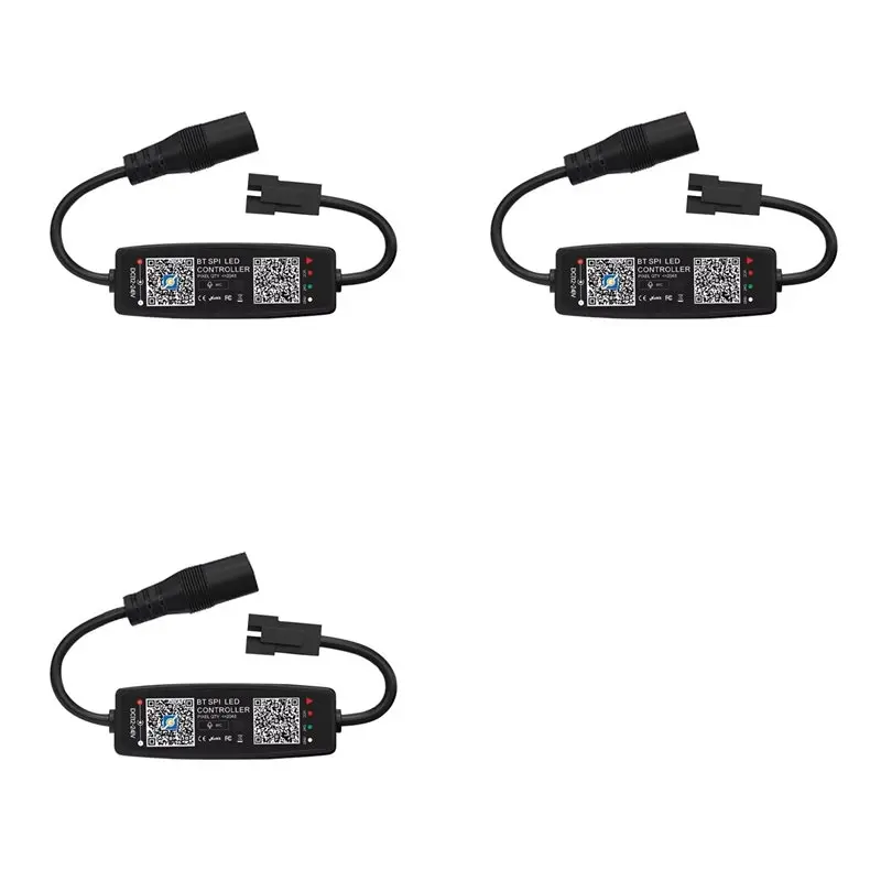 

Y43A-3X WS2812B LED Controller Bluetooth APP Control Music Controller For SK6812 WS2811 LED Pixel Light Strip DC12V-24V