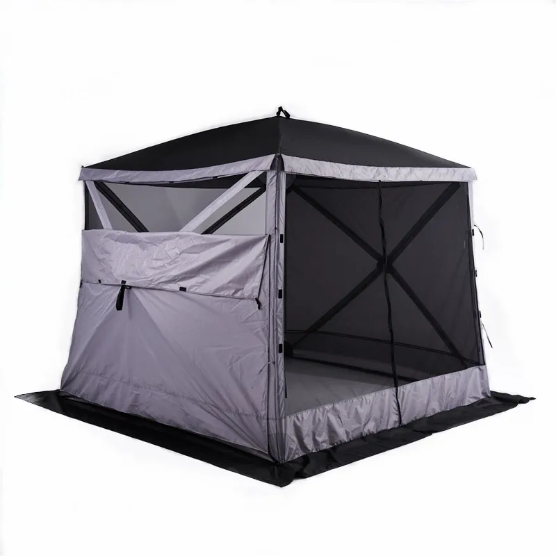 Wild Land Quick Set Up Plus Size Large Outdoor Camping Sun Shelter Portable Gazebo Tent Screen Tent for Family Garden Barbecue