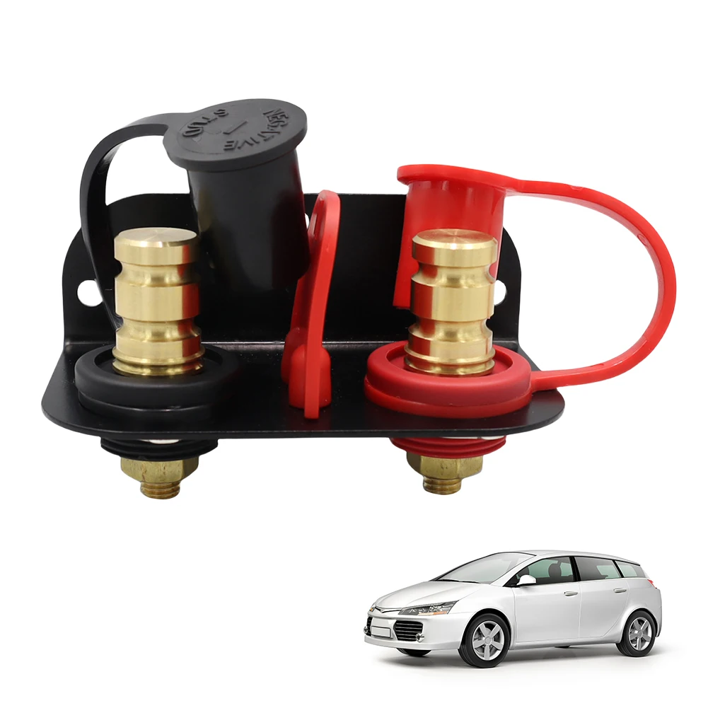 

Remote Battery Jumper Post Terminal 250A Battery Jump Post Terminal M10 Stud Car Remote Battery Terminals for UTV ATV Car Trucks