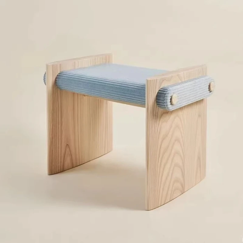 

Nordic Ash Solid Wood Simple Bench Wear Resistant Creative Backless Lounge Stool Comfortabel En Duurzaam Dining Room Furniture