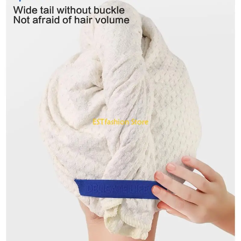 Y5GC Elastic Hair Towel Fast Water Absorption Microfiber Material Design For Women Kids Bath