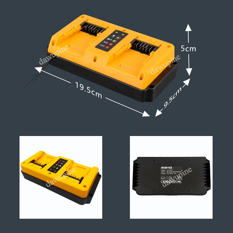 

Power Tools Accessories Replace DCB102 Portable Mini Fast Charger for Dewalt 18V 20V Lithium Battery DCB180 DCB200 DCB203 DCB205