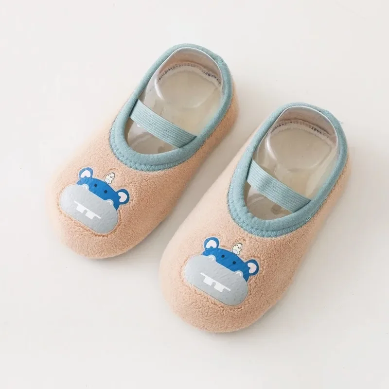 

Baby Non-Slip Socks with Grips - Soft Sole Indoor Slippers, Crib Shoes for Newborns & Toddlers